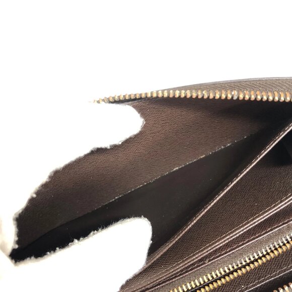 Authentic Louis Vuitton Zippy Damier Ebene Leather Wallet jp170-111725 - Picture 13 of 16